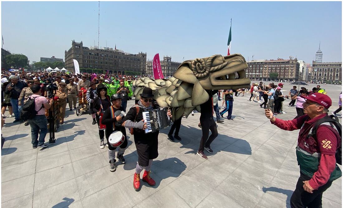 Inauguran calles 100% peatonales en el Zócalo de CDMX. Foto: Alberto Acosta