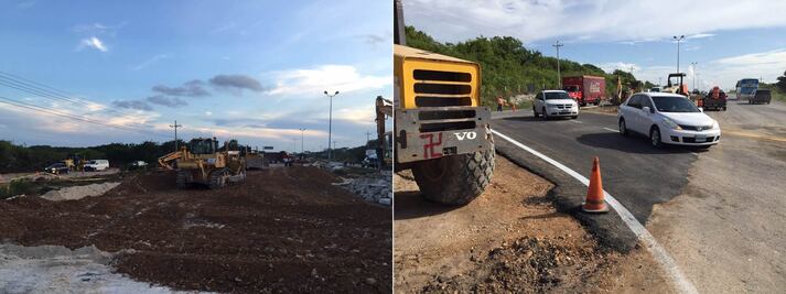 Realiza SCT estudio sobre derrumbe carretero en Cancún