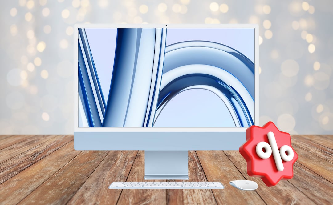 Cuando Santa Claus revisa la lista… el iMac M3 aparece con descuento en las Ofertas Festivas de Amazon. FOTO; AMAZON / CANVA