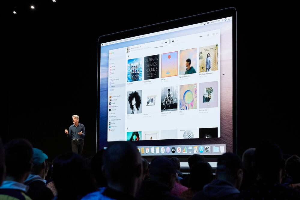 Craig Federighi presenta las nuevas aplicaciones de Apple Music./APPLE.COM