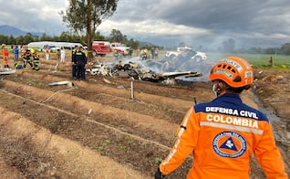 FOTOS: Así quedó la avioneta en la que viajaba cantante colombiano Yeison Jiménez; autoridades investigan