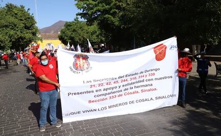 Mineros de Durango respaldan a dirigente Yasser Beltrán por bloqueo en mina San Rafael