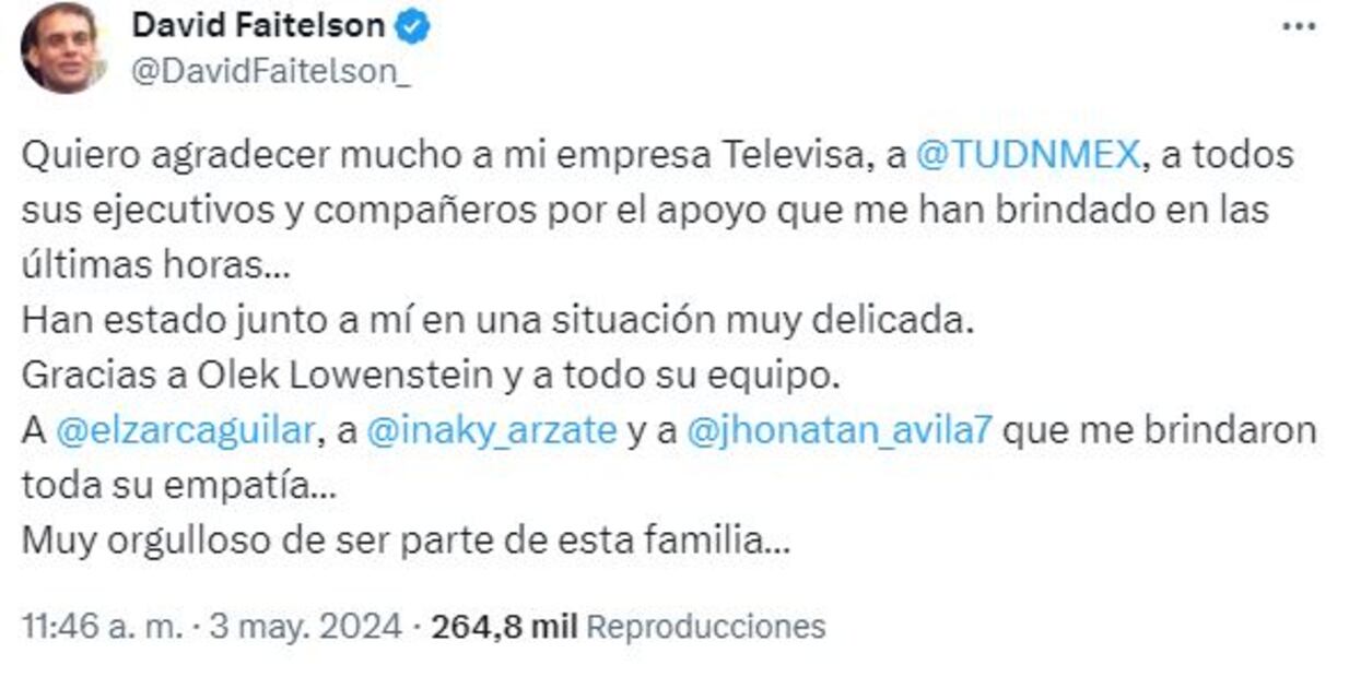 Foto: @DavidFaitelson_ en X