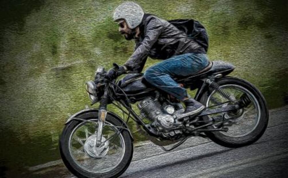 Un motoquero y su arte