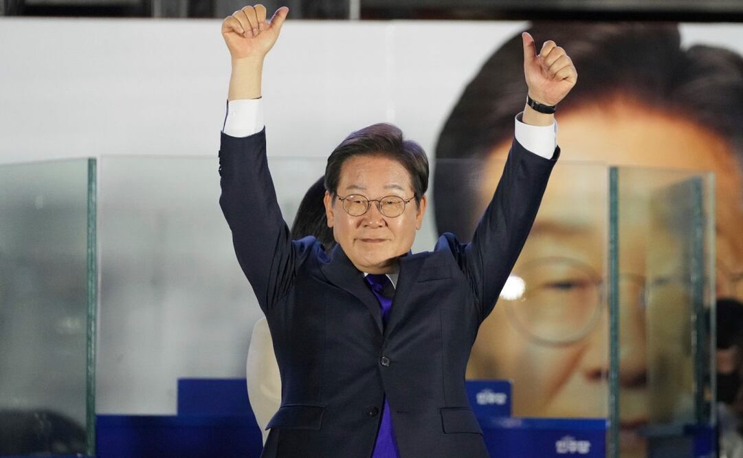 El candidato presidencial del Partido Demócrata de Corea del Sur, Lee Jae-myung, durante un evento en Seúl, Corea del Sur, el miércoles 4 de junio de 2025. Foto: Lee Jin-man / AP