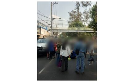 Policía de Tránsito atropella a una mujer en Coyoacán