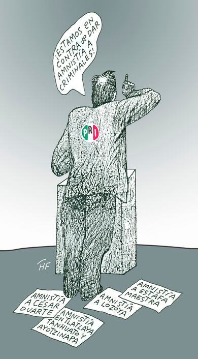 El candidato hablando de orejas