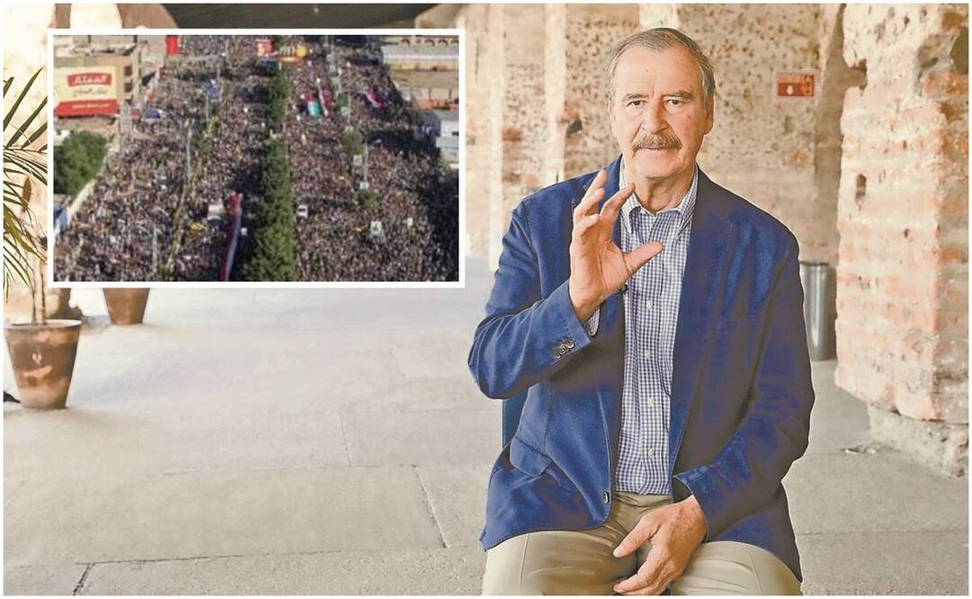 Vicente Fox confunde marcha en defensa del Poder Judicial con protesta palestina / Foto: Especial