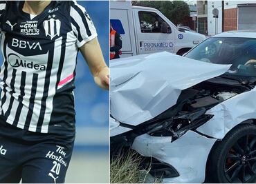 Jugadora de Rayadas sufre impactante accidente automovilístico