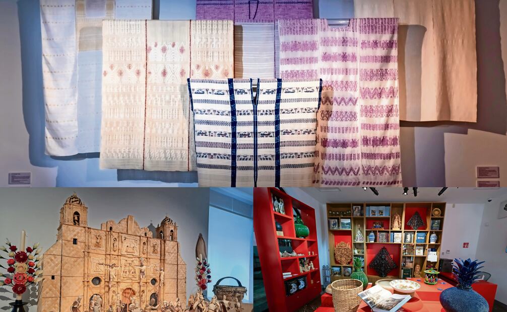 Arte en diferentes formatos y materiales se exhiben en el sitio, que también cuenta con tienda de artesanías. Fotos: Banamex y Frida Juárez / EL UNIVERSAL