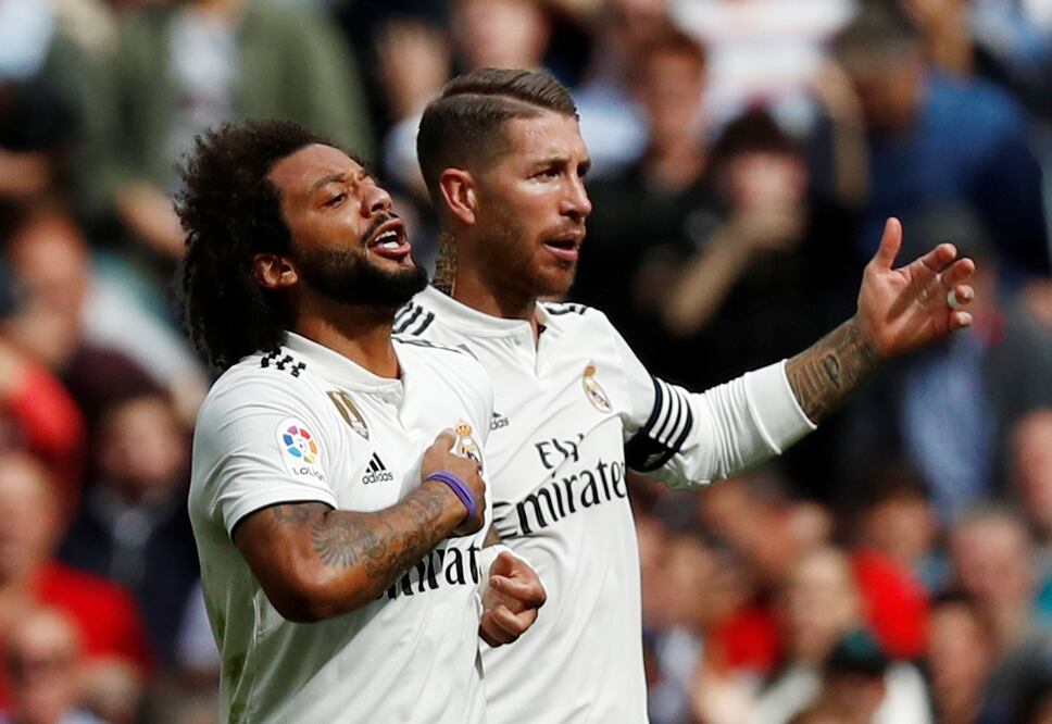 Marcelo (izquierda) y Ramos (derecha). Foto: Reuters