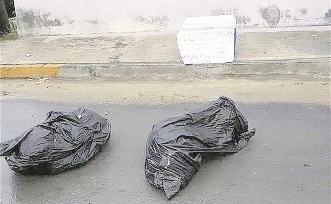 Los cuerpos de las víctimas fueron abandonados dentro de una hielera y bolsas de plástico, en los municipios de Cadereyta y China. Foto: ESPECIAL