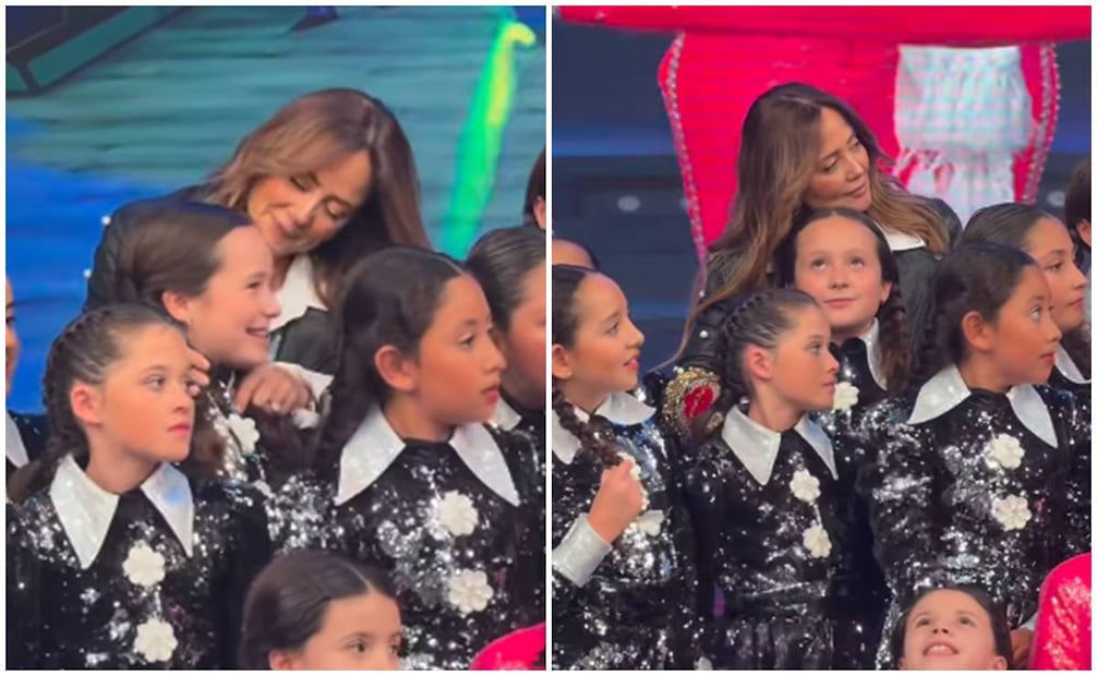 Andrea Legarreta, cariñosa con Michaela, la hija del fallecido conductor Daniel Bisogno.