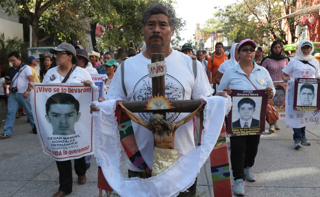 La marcha-procesión, inició como a las 15:30 horas, de este Viernes Santo. /Dassaev Téllez - EL UNIVERSAL
