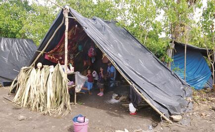 Desplazados de Chenalhó retiran plantón y huelga de hambre