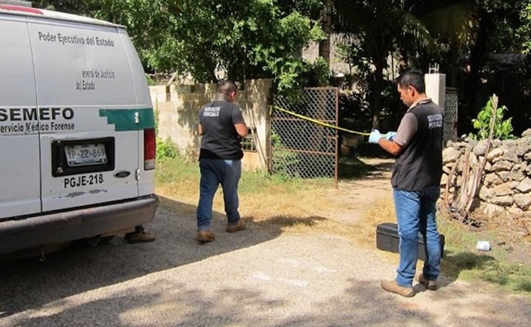 La Fiscalía General del Estado levantó los cuerpos de dos ancianos que fueron asesinados la madrugada de este martes en Temozón. Foto: Archivo / EL UNIVERSAL