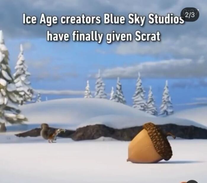 La era de hielo: Scrat por fin atrapa su bellota en un nuevo cortometraje