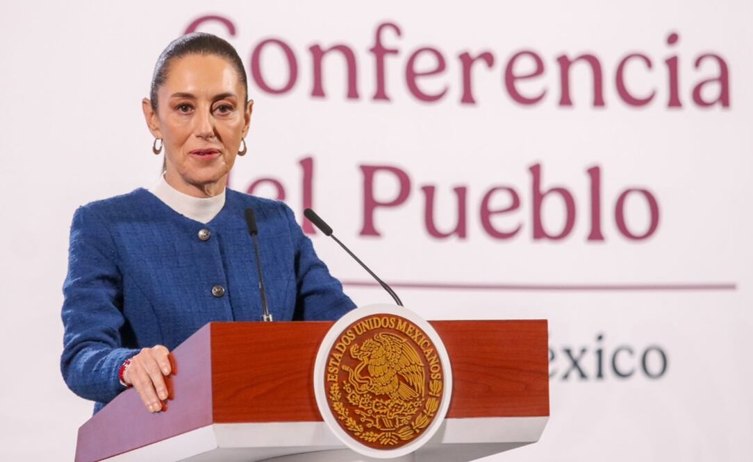 Claudia Sheinbaum en La Mañanera del Pueblo del 15 de enero del 2025. Foto: Axel Sánchez/EL UNIVERSAL