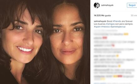 Salma Hayek presume su amistad con Penélope Cruz