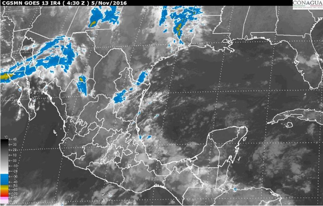 El Pacífico Sur presentará cielo nublado, probabilidad de tormentas puntuales muy fuertes de 80 por ciento en Oaxaca (CONAGUA)