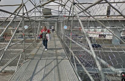 En riesgo de caerse: Advierte alcalde Valle de Chalco por puente peatonal de "Caseta Vieja" sobre la México- Puebla