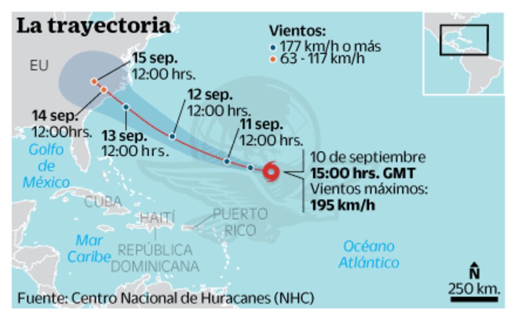 Ordenan en EU evacuaciones ante huracán Florence