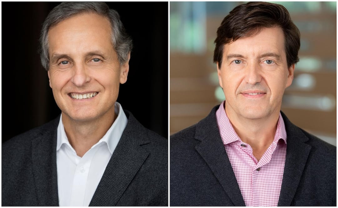 A la izquierda, Daniel Servitje, quien ocupará el cargo de presidente ejecutivo. A la derecha, Rafael Pamias Romero, que será el nuevo director general de la panificadora. Foto: Especial