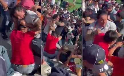VIDEO: Aficionados se pelean en el GP de México tras el abandono de Checo Pérez