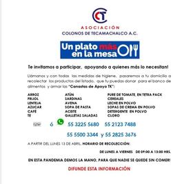 Arman vecinos de Tecamachalco apoyos para quienes perdieron ingresos