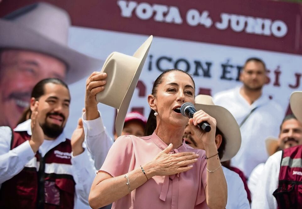 Sheinbaum, de las primeras en opinar sobre el sondeo. Foto: Especial