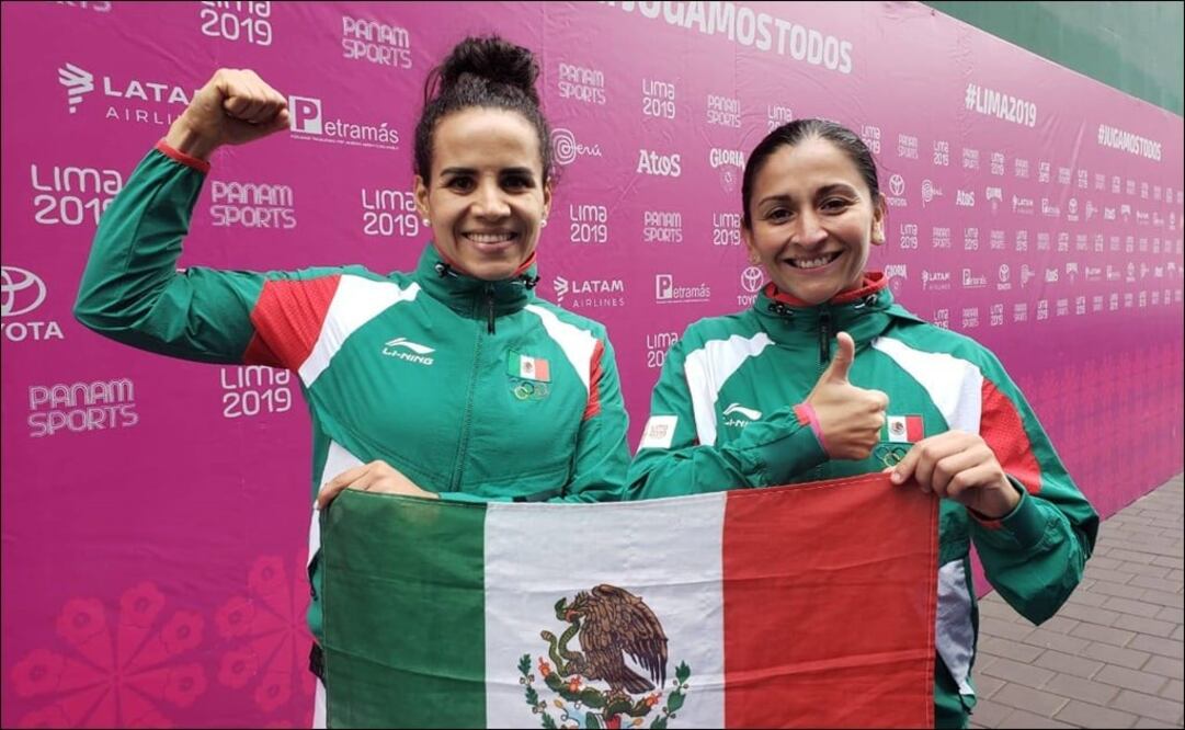 Ariana Cepeda y Guadalupe Hernández, medallistas mexicanas. Foto: Twitter