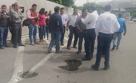 Cierran parcialmente Paso Exprés por dos nuevos hundimientos