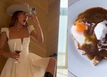 Michelle Salas comparte su receta de chilaquiles “ligeros” con yogurt; desata críticas en redes sociales