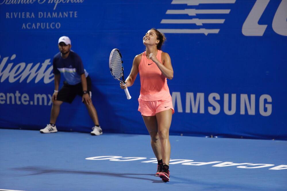 Luis Cortés/El UNIVERSAL La tenista mexicana Renata Zarazúa en la edición número 25 del Abierto Mexicano de Tenis