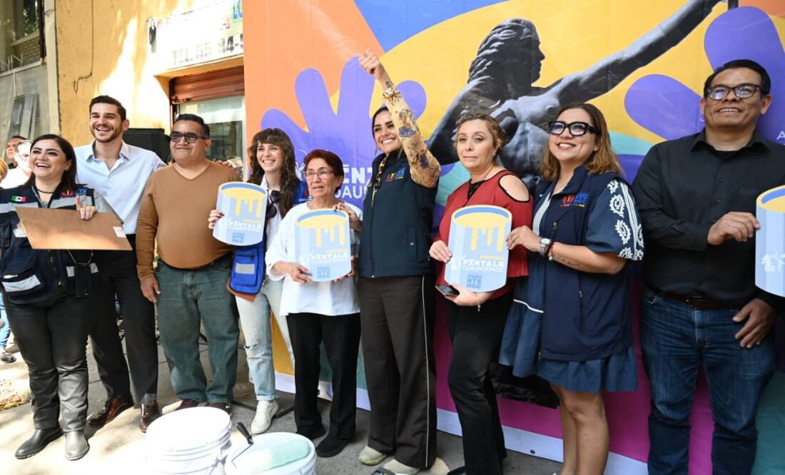 Alcaldía Cuauhtémoc lanza programa “Píntale Cuauhtémoc” para rehabilitar fachadas en la Roma Norte. Foto: Especial