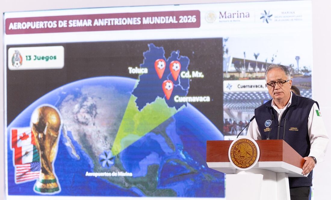 Gobierno de Sheinbaum va por mejoramiento del AICM para el Mundial 2026. Foto: Hugo Salvador / EL UNIVERSAL