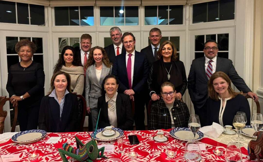 Embajador de México en Estados Unidos, Esteban Moctezuma, en cena con el GEO Circle. Foto: Especial