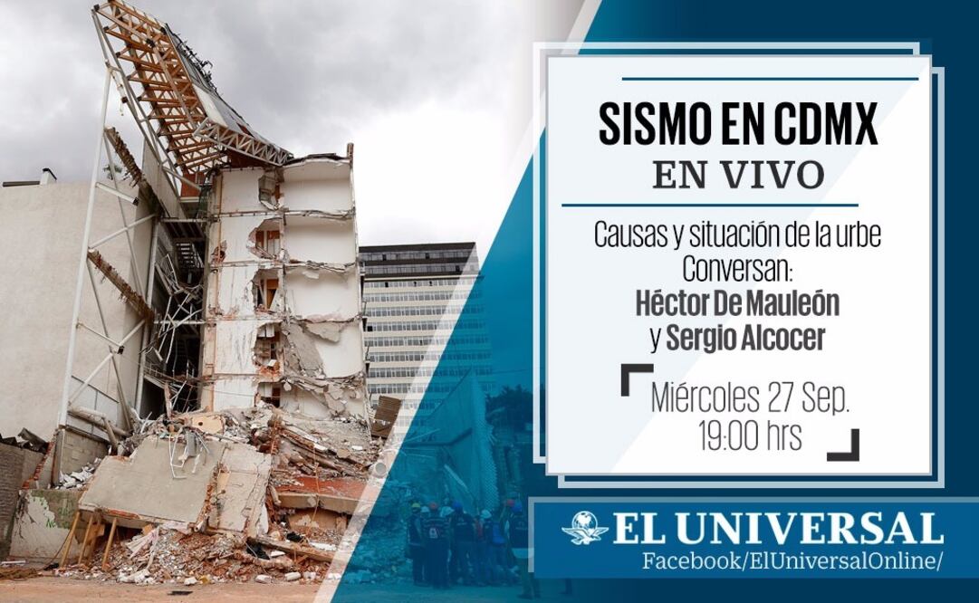 De Mauleón y Alcocer charlan sobre el sismo en la Ciudad de México