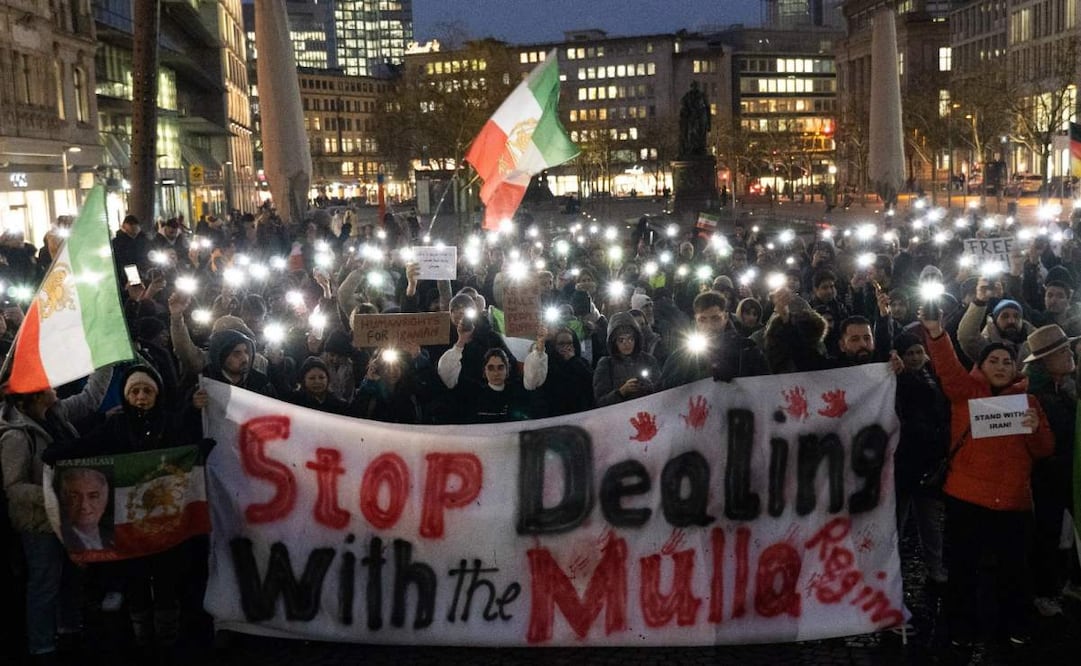 Protestas en Alemania a favor de Irán, pide que termine la represión violenta. (12/01/26) Foto: EFE