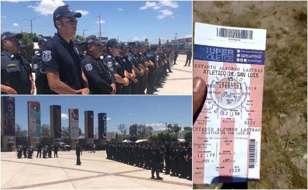 Aficionados de Rayados denuncian abuso policial en SLP