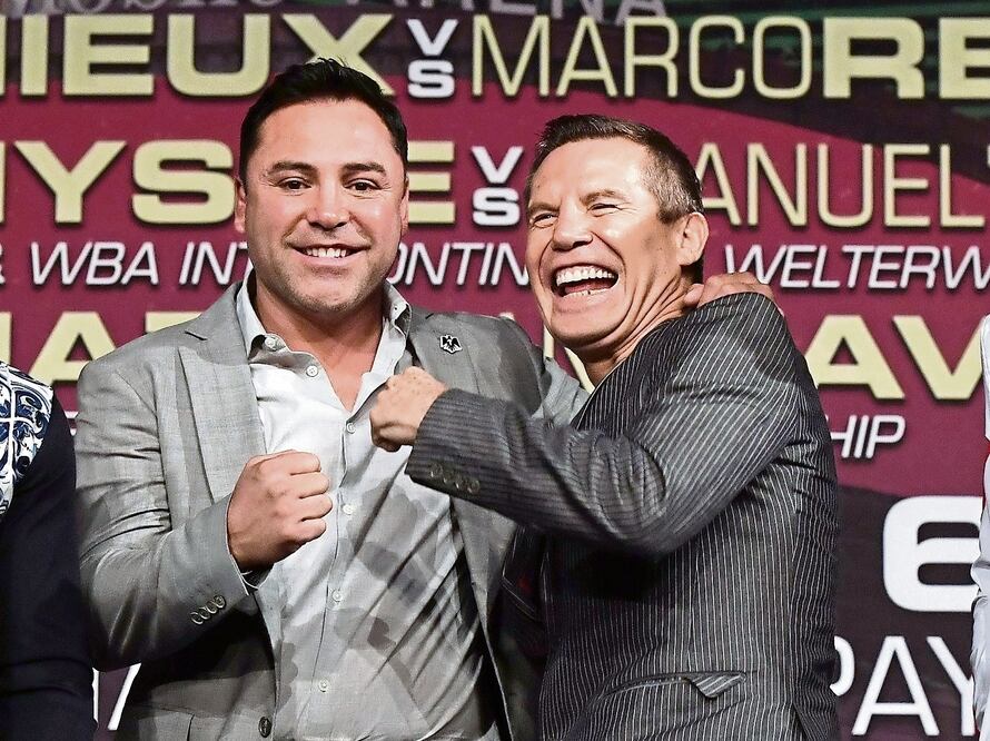 De la Hoya consideraba al “César del boxeo” su ídolo (ETHAN MILLER. AFP)