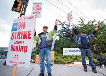 Boeing flexibiliza condiciones de oferta para poner fin a huelga