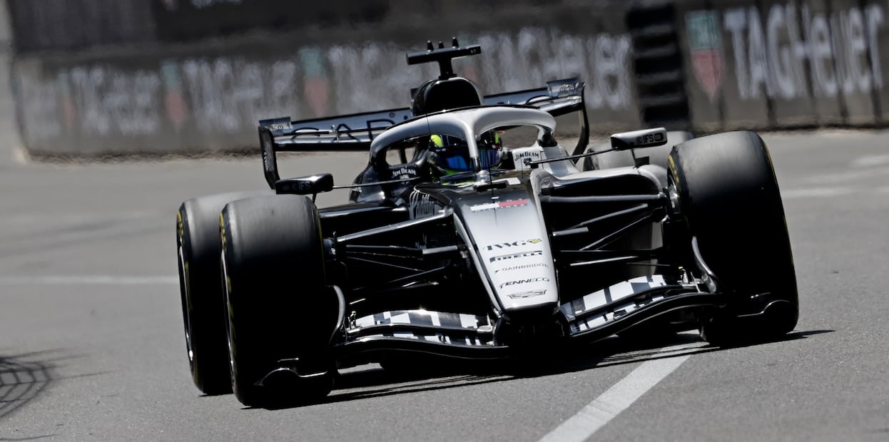 Sergio "Checo" Pérez con Cadillac, durante la carrera del Gran Premio de Mónaco - Foto: EFE