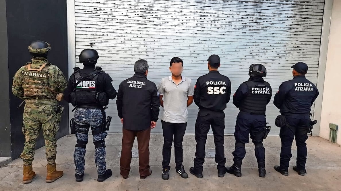 Eliott Michelle fue detenido en un operativo conjunto en la capital, porque habría estrangulado a una mujer en Atizapán de Zaragoza. Foto: Especial