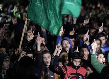 Palestinos protestan en Gaza tras anuncio de EU sobre Jerusalén