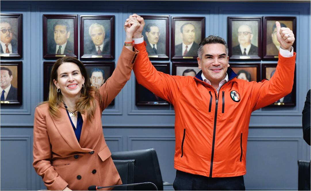 Alito Moreno agradece autorización para poder reelegirse como dirigente del PRI. Foto: Especial