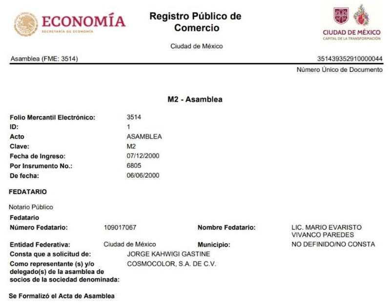 El INE adjudicó a la empresa Cosmocolor S.A. de C.V., propiedad del exdiputado del PVEM, Jorge Kahwagi, el contrato abierto 2026-2031 para la producción de la nueva credencial para votar. Foto: Especial