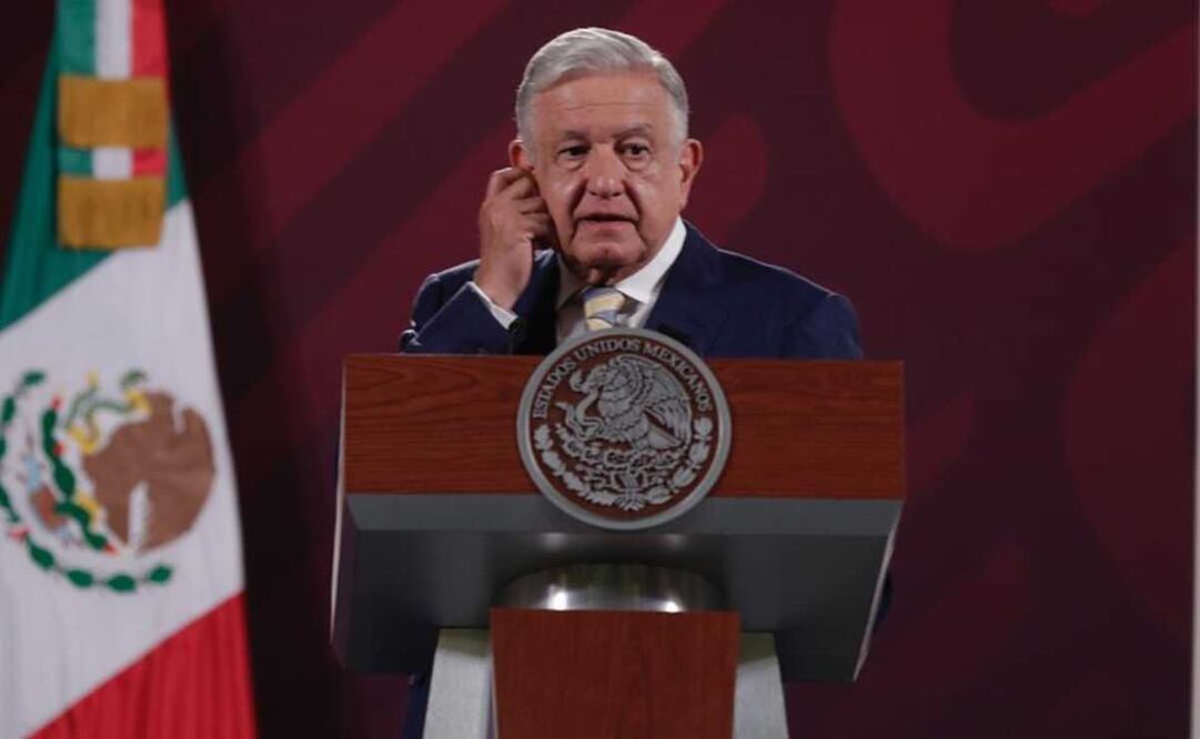 AMLO anuncia reunión con consejeros del INE. Foto: Diego Simón / EL UNIVERSAL