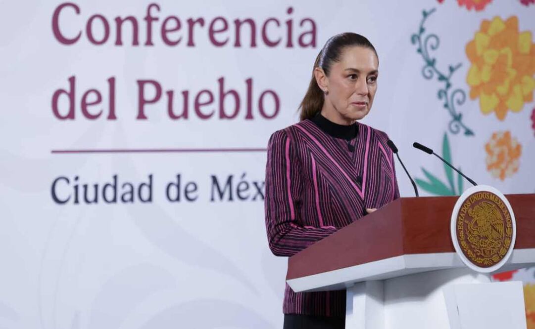 Claudia Sheinbaum, presidenta de México, durante la mañanera del 12 de noviembre del 2025. Foto: Fernanda Rojas/ EL UNIVERSAL