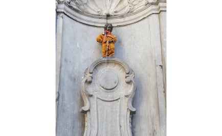 El Manneken Pis de Bruselas se viste de charro en honor a México
